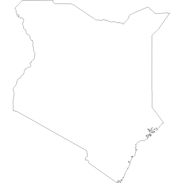Kenya map outline